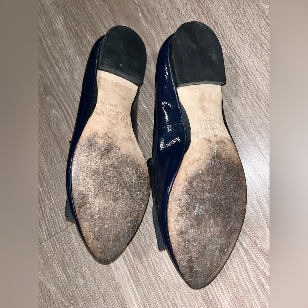 Kate Spade patent leather loafers size 7 1/2 like new